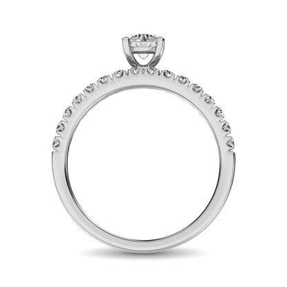 Diamond 1 Ct.Tw. Bridal Ring in 14K White Gold