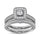 Diamond 3/4 Ct.Tw. Bridal Ring in 14K White Gold