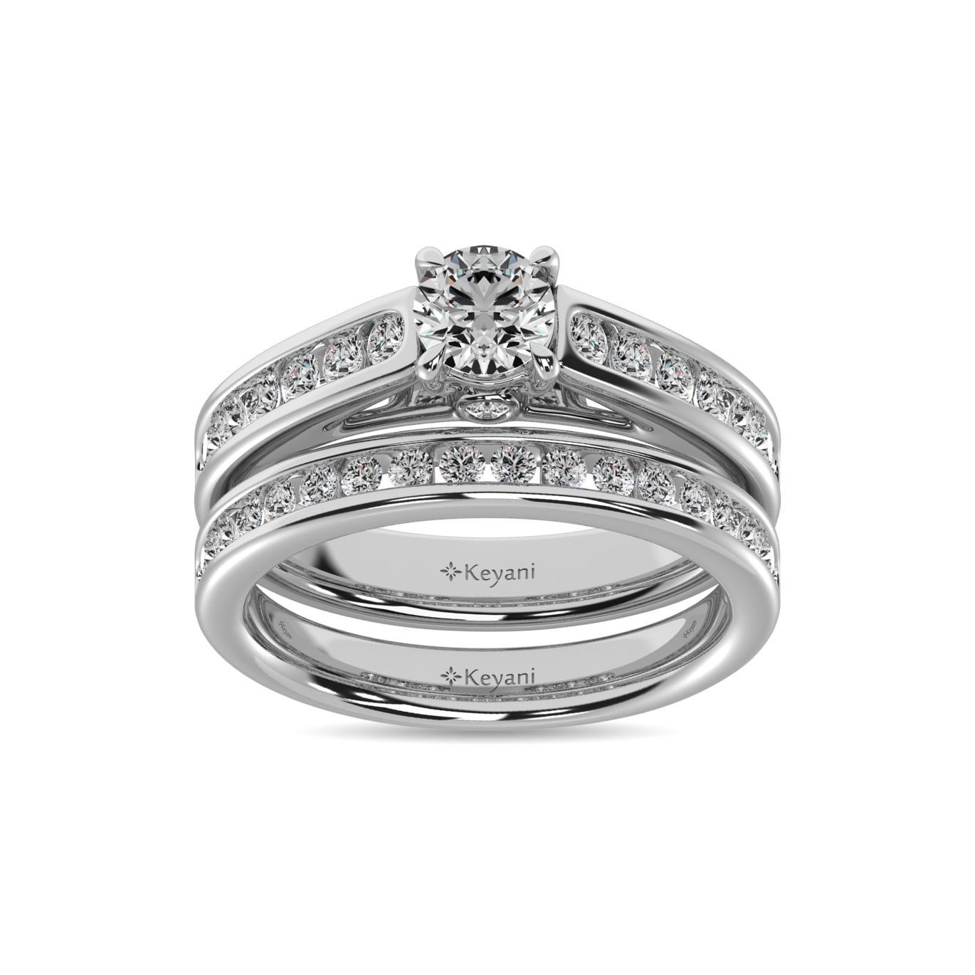 Diamond 1 1/2 Ct.Tw. Bridal Ring in 14K White Gold