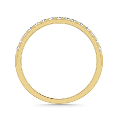 Diamond 1/4 Ct.Tw. Ladies Wedding Band in 14K Yellow Gold