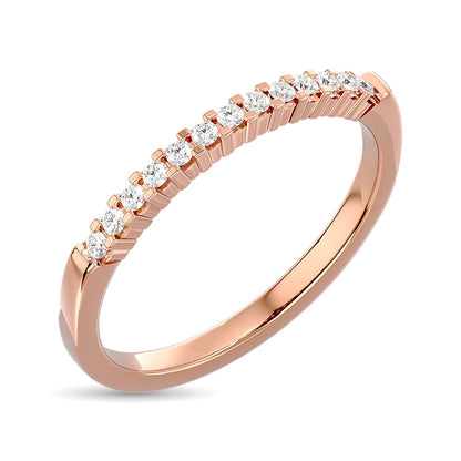 Diamond Wedding Band 1/6 Ct.tw in 10K Rose Gold