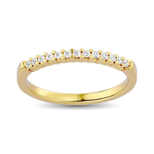 Diamond Wedding Band 1/6 Ct.tw in 10K Yellow Gold
