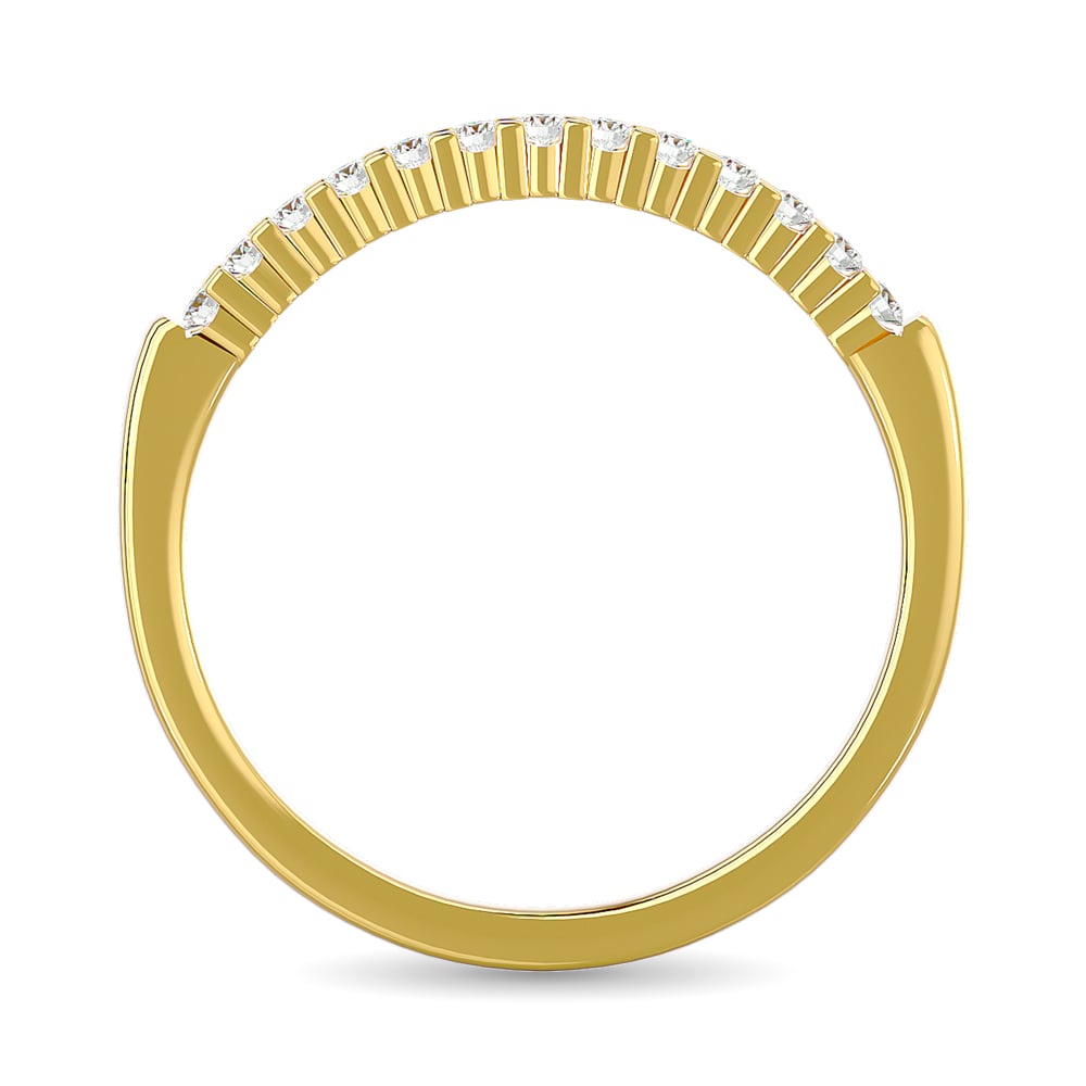 Diamond Wedding Band 1/6 Ct.tw in 10K Yellow Gold