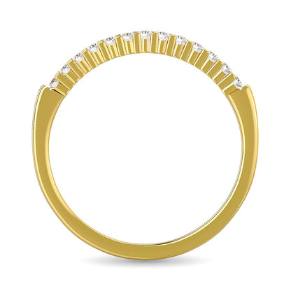 Diamond Wedding Band 1/6 Ct.tw in 10K Yellow Gold
