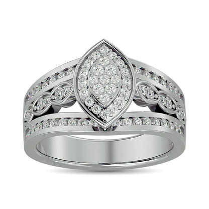 Diamond Engagement Ring 1/2 Ct.tw in 10K White Gold