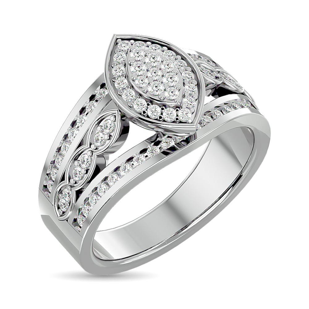 Diamond Engagement Ring 1/2 Ct.tw in 10K White Gold