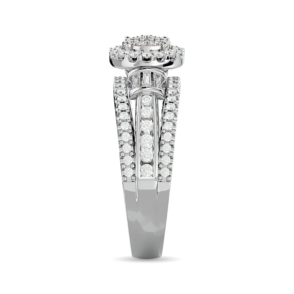 Diamond Engagement Ring 3/4 Ct.tw in 10K White Gold