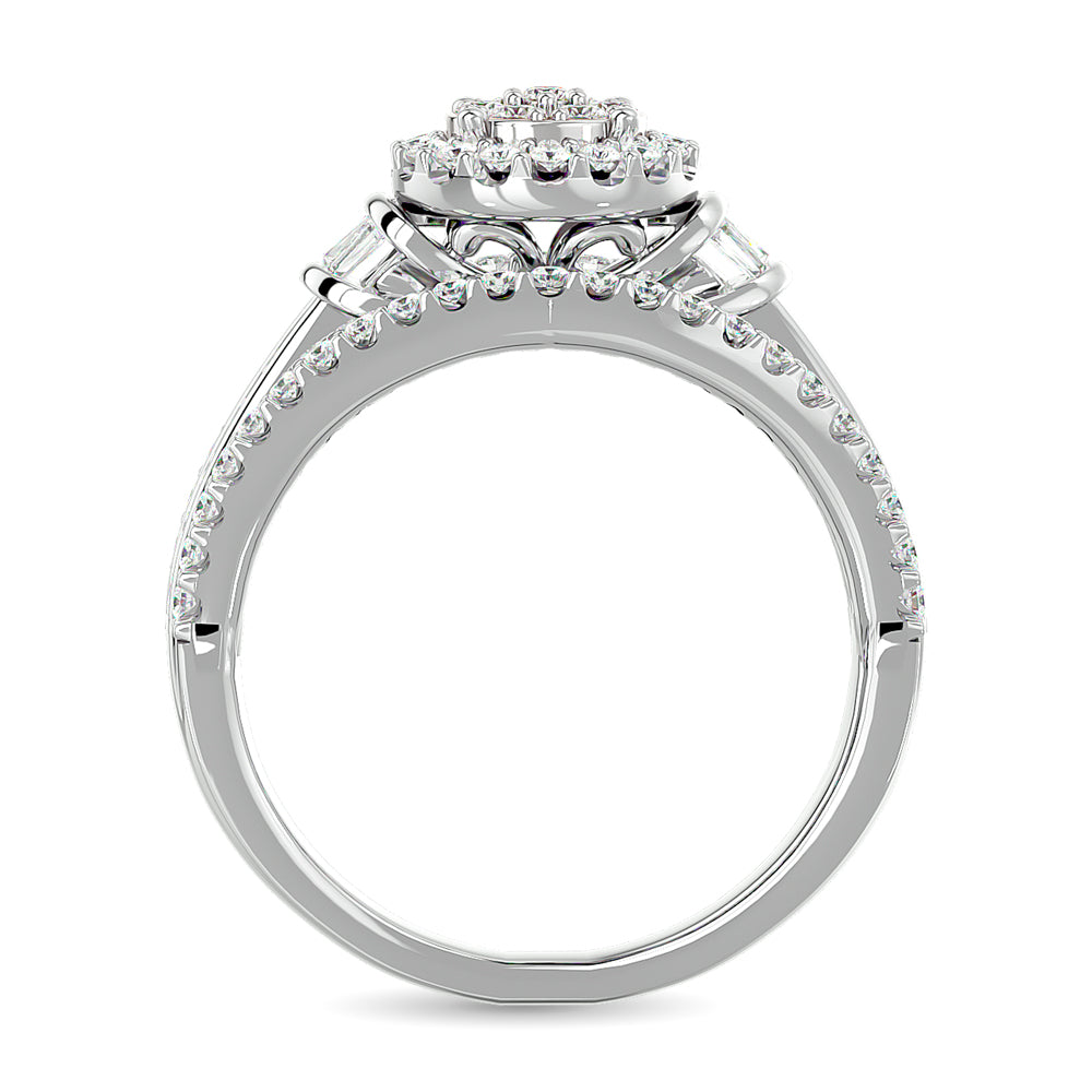 Diamond Engagement Ring 3/4 Ct.tw in 10K White Gold
