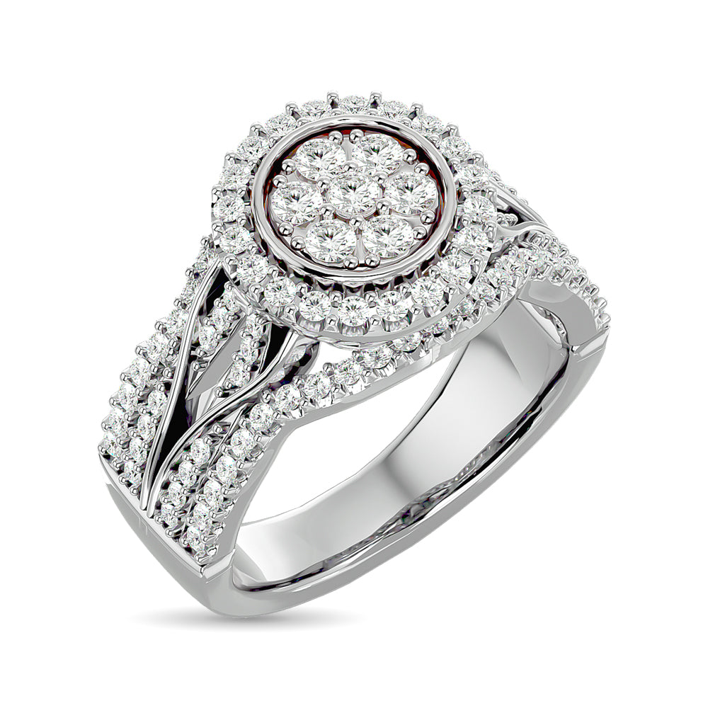 Diamond Engagement Ring 1 Ct.tw in 10K White Gold