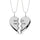 Diamond Best Friend Pendant 1/10 Ct.tw in Sterling Silver
