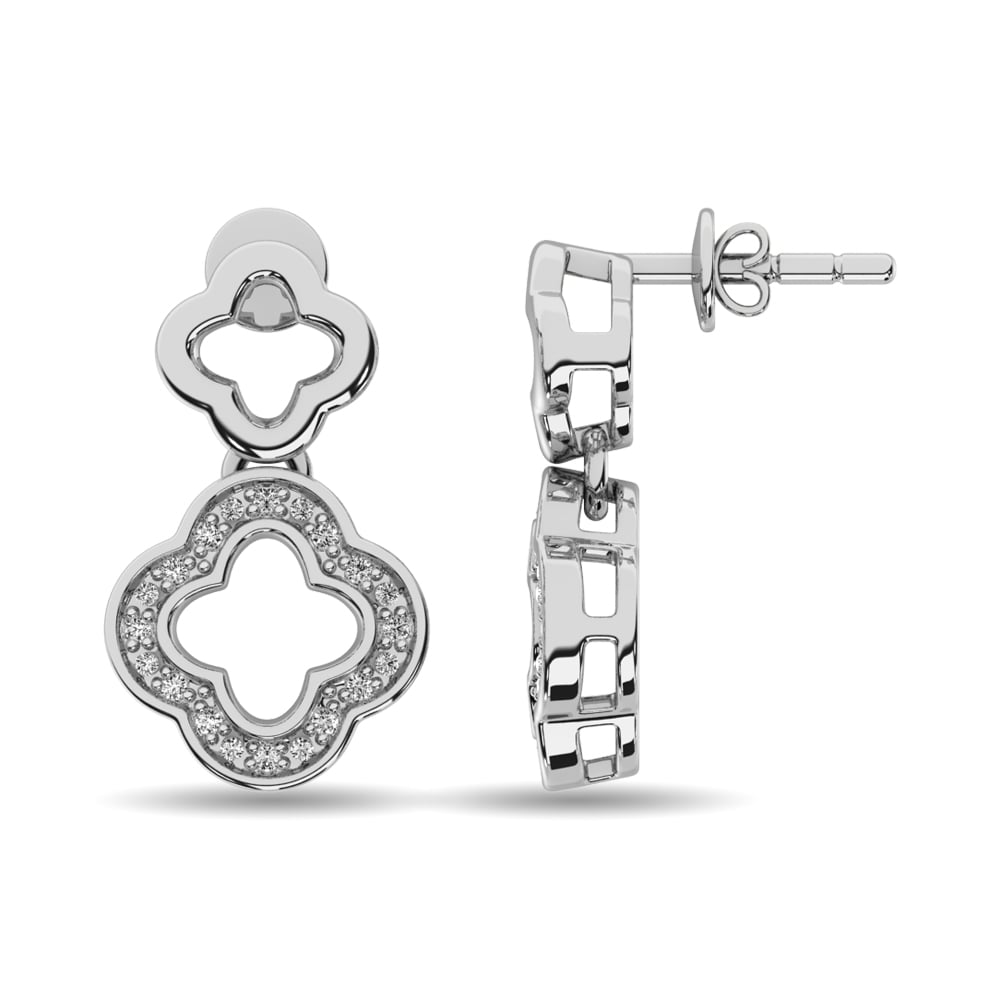 Diamond Fashion Earrings 1/20 Ct.tw in Sterling Silver