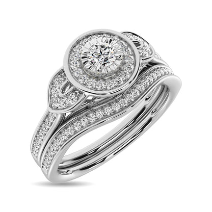 Diamond Bridal Ring 1/5 Ct.tw in Round-cut 10K White Gold