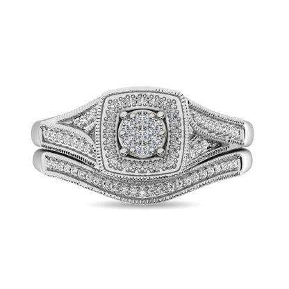 Diamond Bridal Ring 1/6 Ct.tw in Round-cut 10K in White Gold