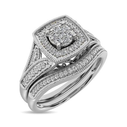 Diamond Bridal Ring 1/6 Ct.tw in Round-cut 10K in White Gold
