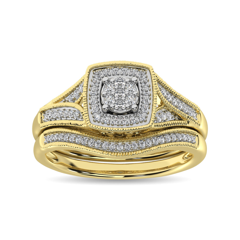 Diamond Bridal Ring 1/6 Ct.tw in Round-cut 10K in Yellow Gold