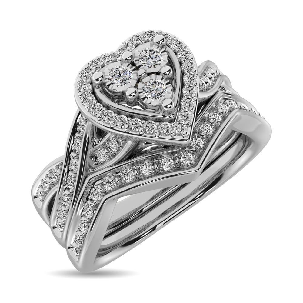 Diamond Bridal Ring 1/5 Ct.tw in Round-cut 10K in White Gold