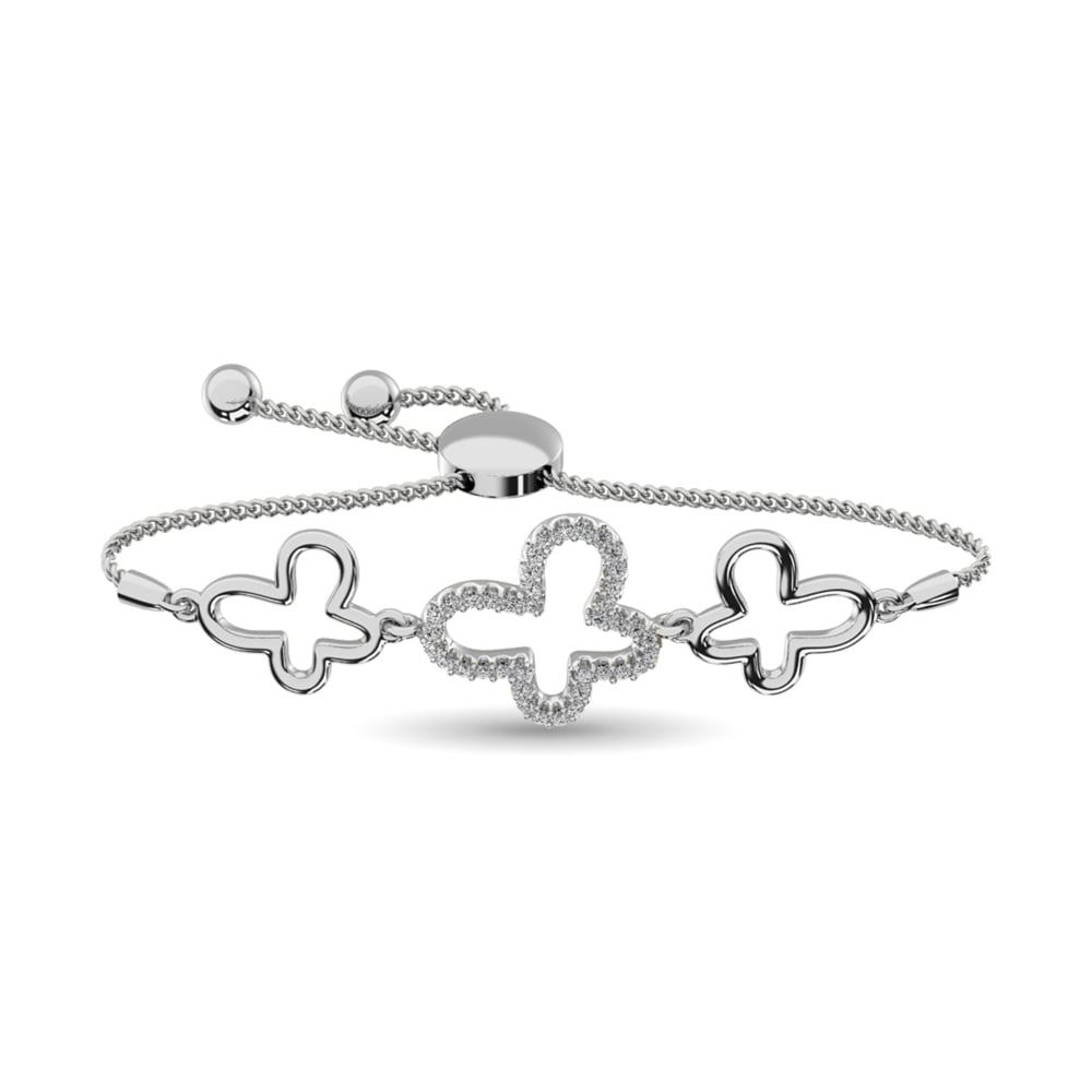 Diamond 1/8 Ct.tw Bracelet in Sterling Silver