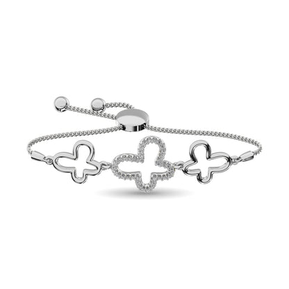 Diamond 1/8 Ct.tw Bracelet in Sterling Silver
