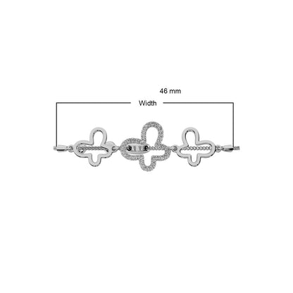 Diamond 1/8 Ct.tw Bracelet in Sterling Silver