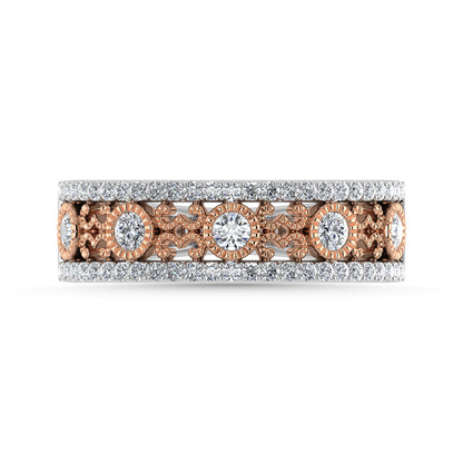 Diamond 1/2 Ct.Tw. Fashion Band in 14K Two Tone