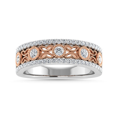 Diamond 1/2 Ct.Tw. Fashion Band in 14K Two Tone