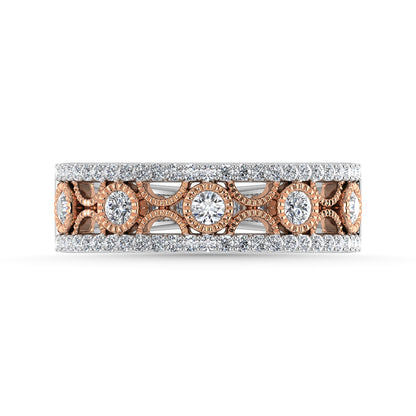Diamond 1/2 Ct.Tw. Fashion Band in 14K Two Tone