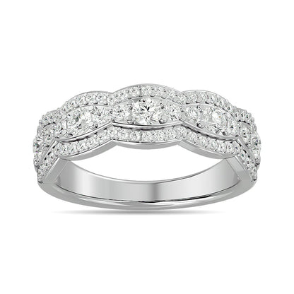 Diamond 7/8 Ct.tw Fashion Band in 14K White Gold