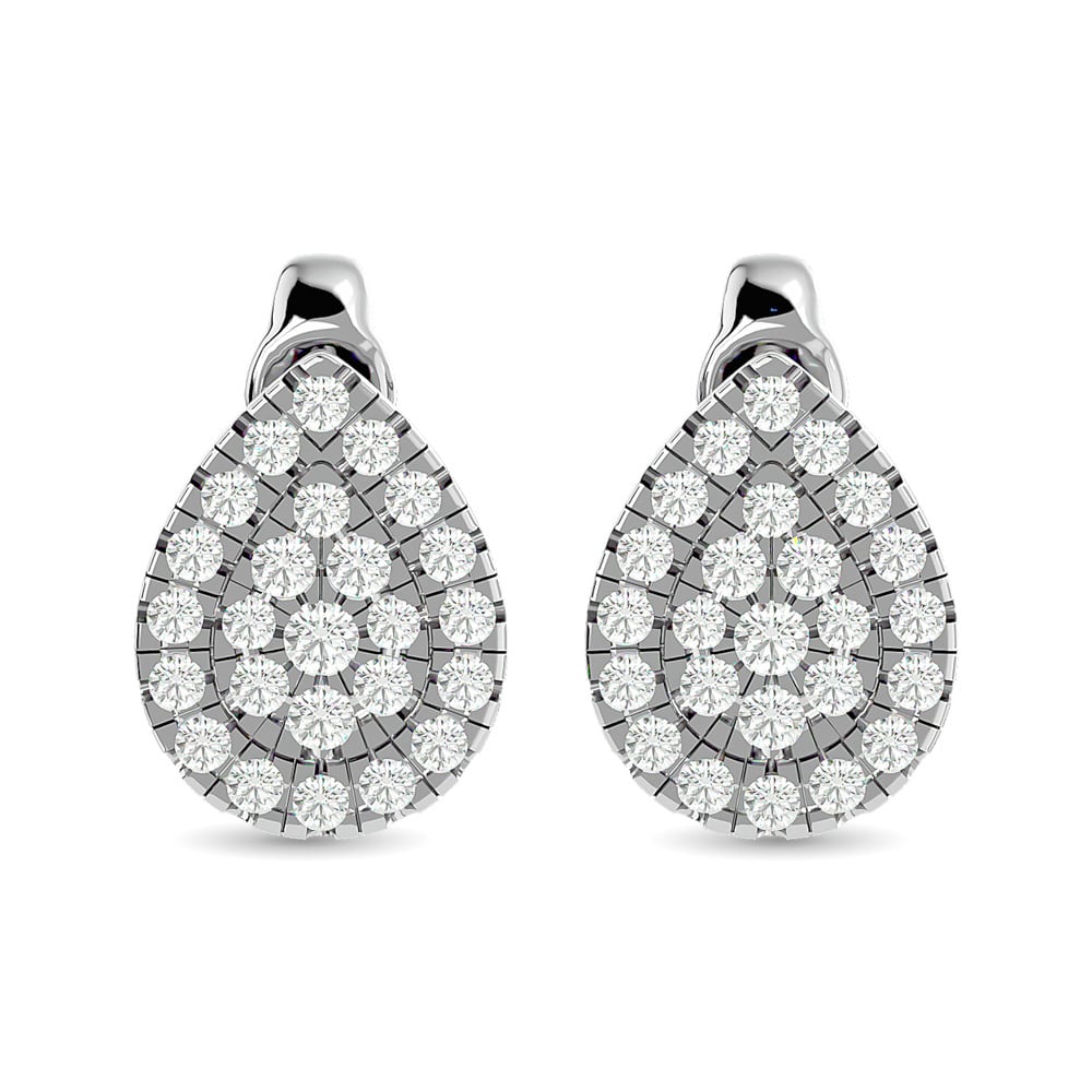 Diamond 1/3 Ct.tw Fashion Earrings in 10K White Gold