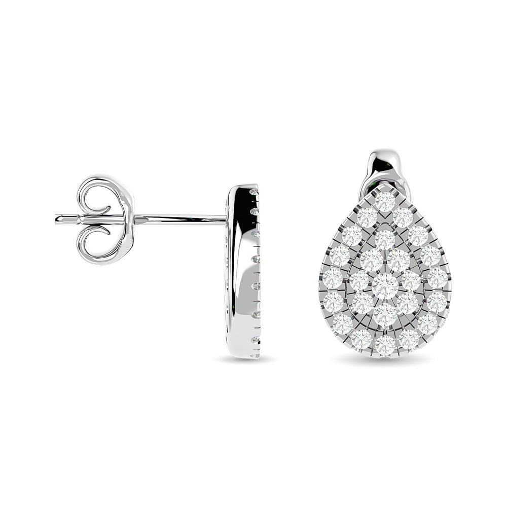 Diamond 1/3 Ct.tw Fashion Earrings in 10K White Gold