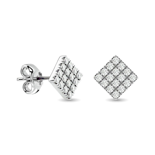 Diamond 1/3 Ct.tw Fashion Earrings in 10K White Gold