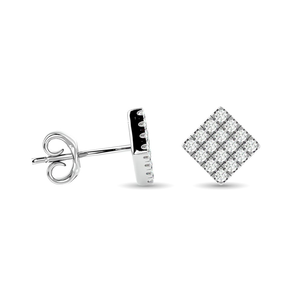Diamond 1/3 Ct.tw Fashion Earrings in 10K White Gold