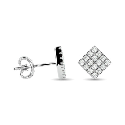 Diamond 1/3 Ct.tw Fashion Earrings in 10K White Gold