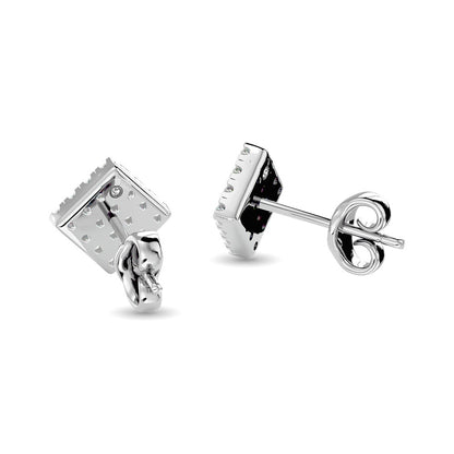Diamond 1/3 Ct.tw Fashion Earrings in 10K White Gold