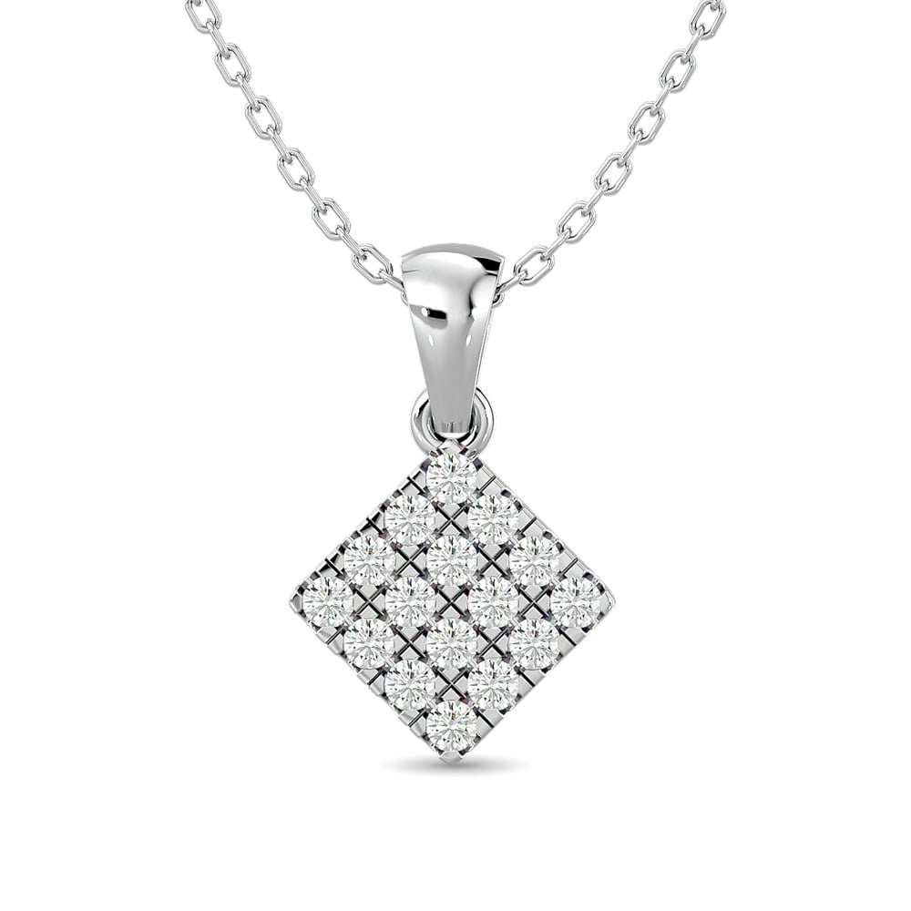 Diamond 1/5 Ct.tw Fashion Pendant in 10K White Gold