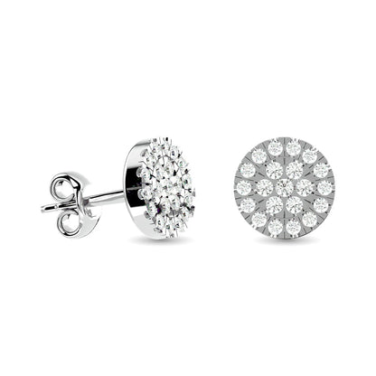 Diamond Stud earrings 1/3 Ct.tw in 10K White Gold
