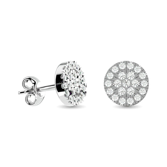 Diamond Stud earrings 1/3 Ct.tw in 10K White Gold