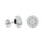 Diamond Stud earrings 1/3 Ct.tw in 10K White Gold
