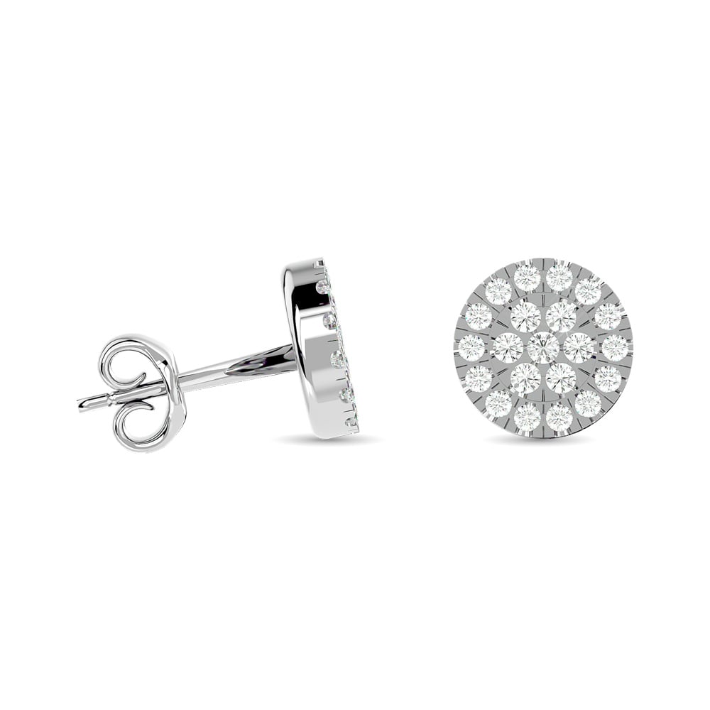 Diamond Stud earrings 1/3 Ct.tw in 10K White Gold