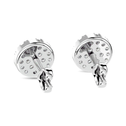 Diamond Stud earrings 1/3 Ct.tw in 10K White Gold