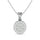 Diamond Round Shape Pendant 1/5 Ct.tw in 10K White Gold
