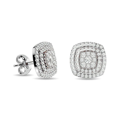 Diamond 5/8 Ct.tw Fashion Earrings in 10K White Gold
