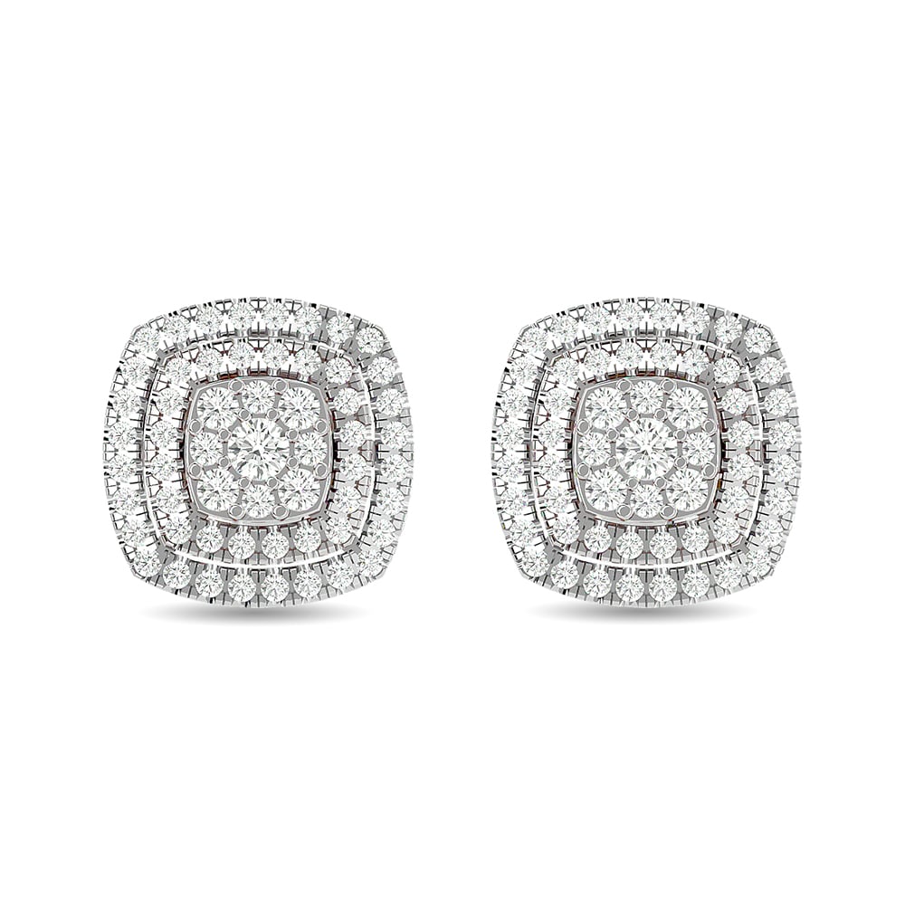 Diamond 5/8 Ct.tw Fashion Earrings in 10K White Gold