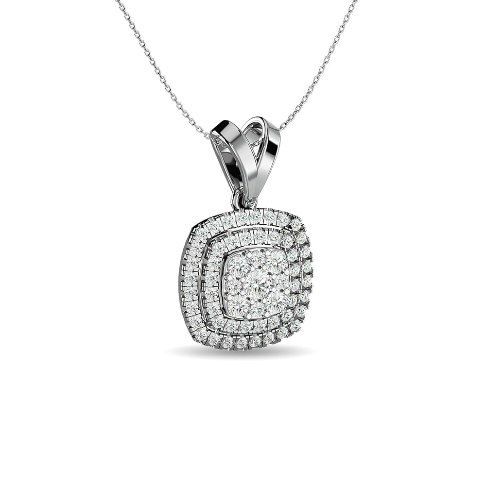 Diamond 1/2 Ct.tw Fashion Pendant in 14K White Gold