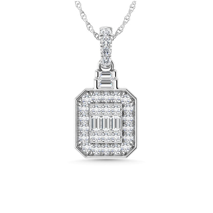 Diamond 1/3 Ct.Tw. Fashion Pendant in 14K White Gold
