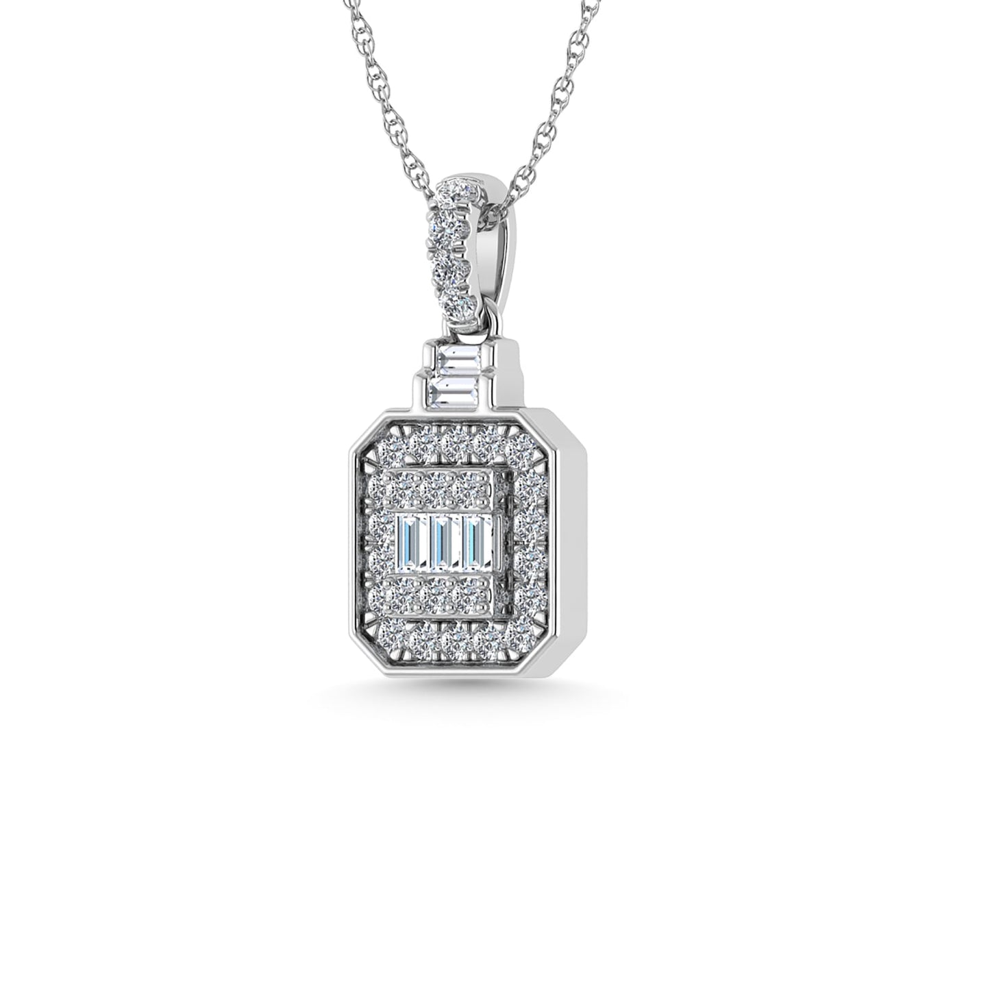 Diamond 1/3 Ct.Tw. Fashion Pendant in 14K White Gold