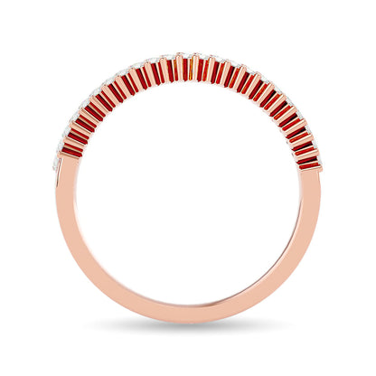 Diamond Ladies Band 1/4 Ct.tw in 14K Rose Gold