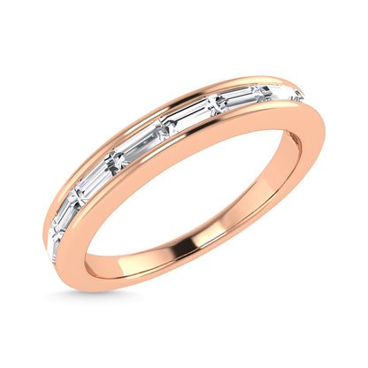 Diamond 3/8 Ct.Tw. Baguette Cut Anniversary Band in 14K Rose Gold