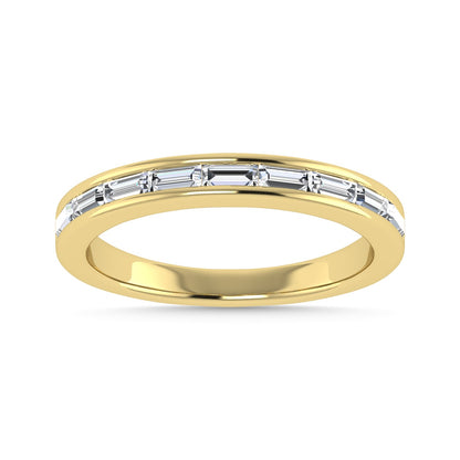 Diamond 3/8 Ct.Tw. Baguette Cut Anniversary Band in 14K Yellow Gold