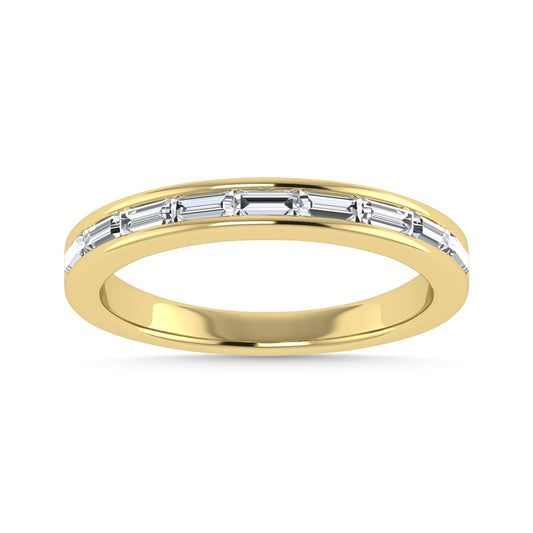 Diamond 3/8 Ct.Tw. Baguette Cut Anniversary Band in 14K Yellow Gold