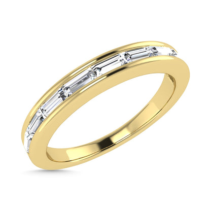 Diamond 3/8 Ct.Tw. Baguette Cut Anniversary Band in 14K Yellow Gold